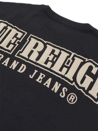 画像4: 【送料無料】TRUE RELIGION LOGO OVERSEAM PUFF T TEE BLACK
