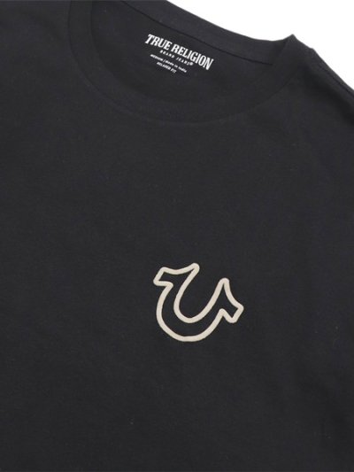 画像3: 【送料無料】TRUE RELIGION LOGO OVERSEAM PUFF T TEE BLACK