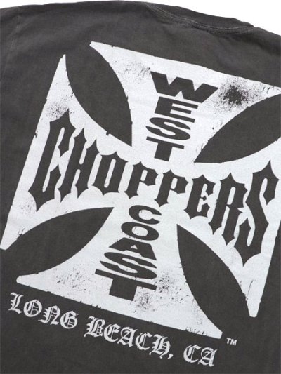 画像4: WEST COAST CHOPPERS GARMENT DYED CROSS LOGO LONG BEACH TEE