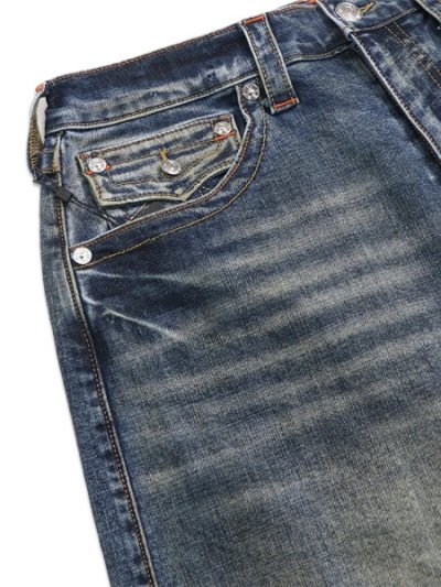 画像3: 【送料無料】TRUE RELIGION MIKEY FRAYED HEM FLAP BAGGY AF SHORT CHAINLINK DISTRESS DARK