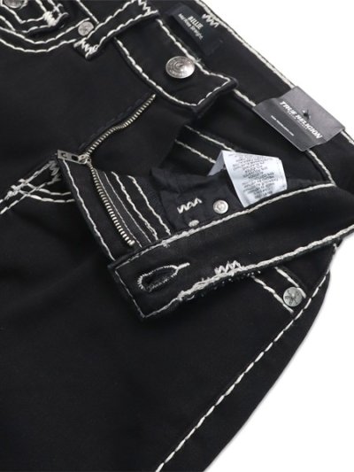 画像4: 【送料無料】TRUE RELIGION WMS BILLIE SUPER T MID RISE STRAIGHT BODY RINSE BLACK