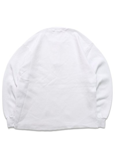 画像2: LOS ANGELES APPAREL L/S HEAVY THERMAL HERITAGE HENLEY OVERSIZED-WHITE
