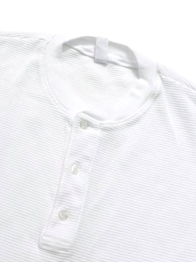 画像3: LOS ANGELES APPAREL L/S HEAVY THERMAL HERITAGE HENLEY OVERSIZED-WHITE