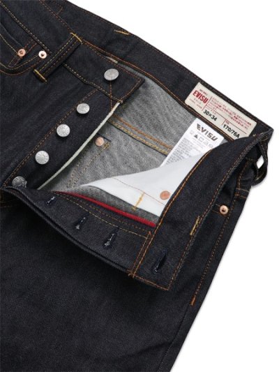 画像4: 【送料無料】EVISU WHITE SEAGULL JEANS #2020 INDIGO/WHITE