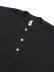 画像3: 【送料無料】LOS ANGELES APPAREL L/S HEAVY THERMAL HERITAGE HENLEY OVERSIZED-BLACK (3)