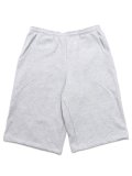 LOS ANGELES APPAREL HEAVY FLEECE EXTRA WIDE SWEAT SHORTS-ASH