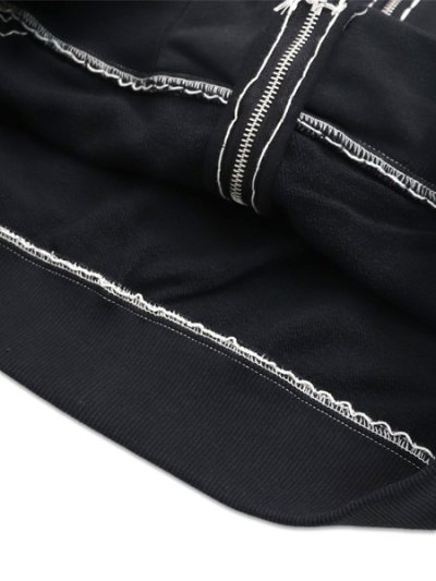 画像6: 【送料無料】TRUE RELIGION SUPER T BOXY ZIP HOODIE BLACK