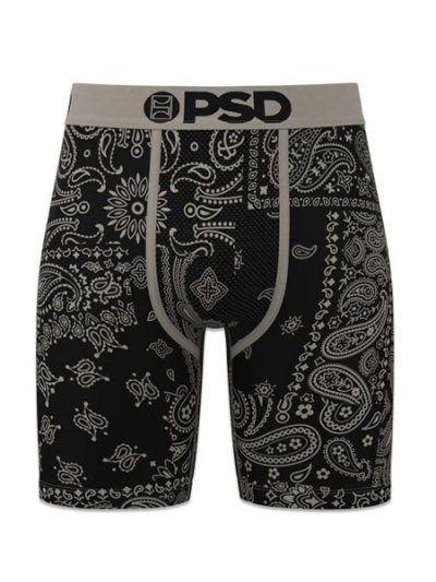 画像1: PSD KHAKI PAISLEY TRUNKS