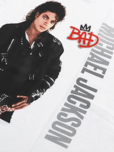画像3: MERCH TRAFFIC MICHAEL JACKSON BAD SILVER LOGO TEE