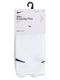 NIKE EVERYDAY PLUS LIGHTWEIGHT CREW SOCKS-WHITE/BLACK