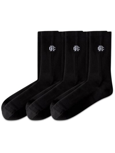 画像4: REIGNING CHAMP 3 PACK CLASSIC CREW SOCK BLACK