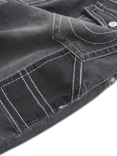 画像7: 【送料無料】TRUE RELIGION VINNY BIG T CARPENTER FRAYED UL BAGGY CARBON SHINE BKW