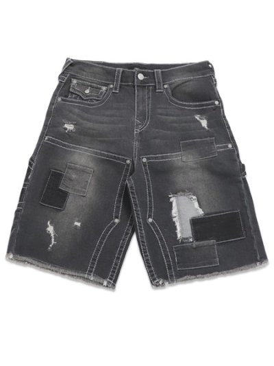 画像1: 【送料無料】TRUE RELIGION VINNY BIG T CARPENTER FRAYED UL BAGGY CARBON SHINE BKW