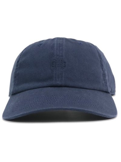 画像2: REIGNING CHAMP COTTON CHINO LOW PRO MONOGRAM STRAPBACK CAP WASHED NAVY