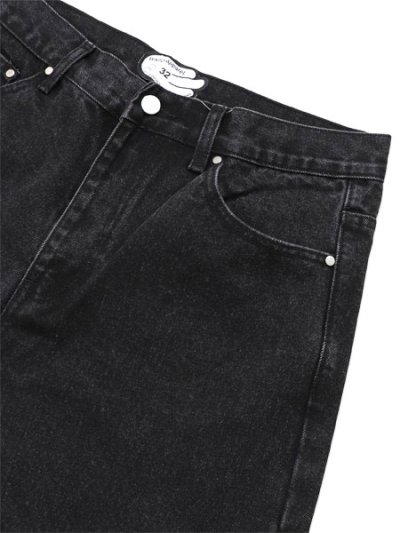 画像3: 【送料無料】WNTD APPAREL GHOST PAINT DENIM PANTS BLACK
