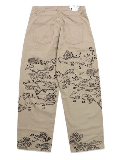 画像2: 【送料無料】WNTD APPAREL DOT TO DOT PAINTER PANTS SAND