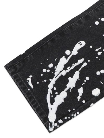 画像7: 【送料無料】WNTD APPAREL GHOST PAINT DENIM PANTS BLACK