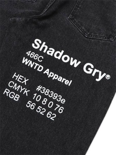 画像6: 【送料無料】WNTD APPAREL GHOST PAINT DENIM PANTS BLACK