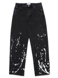 【送料無料】WNTD APPAREL GHOST PAINT DENIM PANTS BLACK