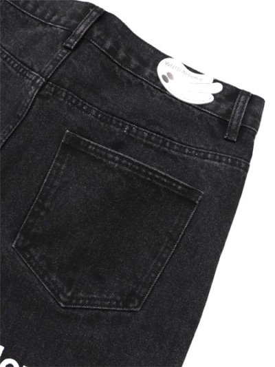 画像5: 【送料無料】WNTD APPAREL GHOST PAINT DENIM PANTS BLACK