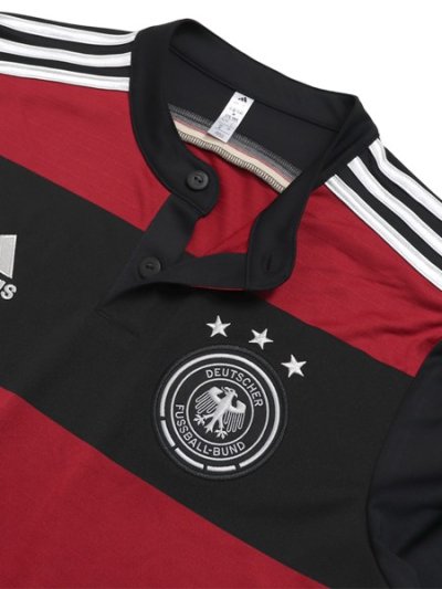 画像4: 【送料無料】ADIDAS GERMANY 2014 AWAY REPLICA UNIFORM-BLACK/VICTORY RED