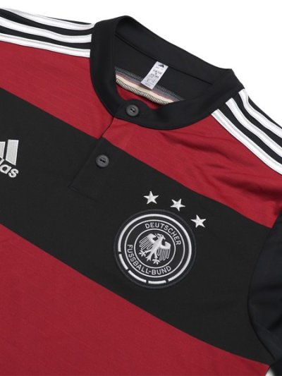 画像3: 【送料無料】ADIDAS GERMANY 2014 AWAY REPLICA UNIFORM-BLACK/VICTORY RED