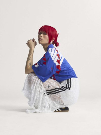 画像3: 【送料無料】ADIDAS WMNS JAPAN RECONSTRUCTED BRINGBACK JERSEY WHITE/POWER BLUE
