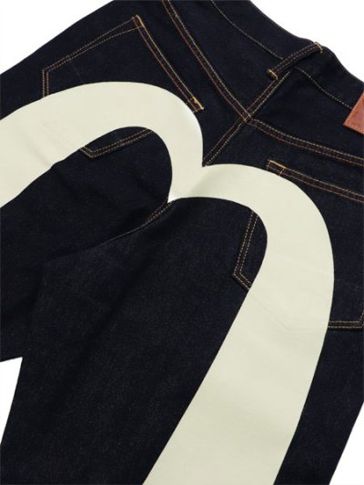 画像6: 【送料無料】EVISU #2030 DAICOCK JEANS INDIGO/WHITE