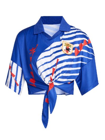 画像1: 【送料無料】ADIDAS WMNS JAPAN RECONSTRUCTED BRINGBACK JERSEY WHITE/POWER BLUE