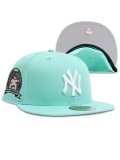 NEW ERA 59FIFTY CS YANKEES 25TH U/GY FB TIF/WHT