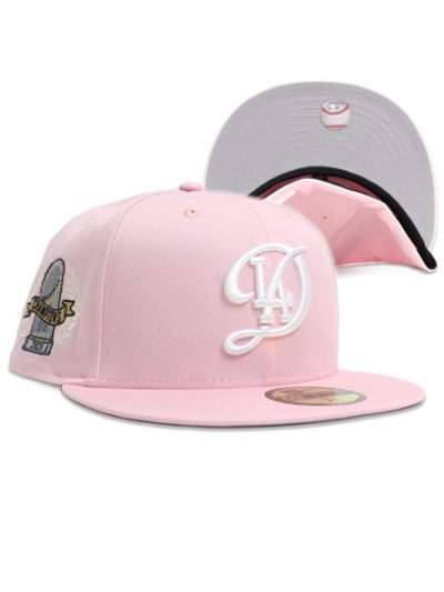 画像1: NEW ERA 59FIFTY CS DODGERS CC WS2025 U/GY FB PNK/WHT