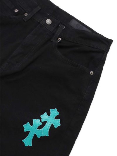 画像3: 【送料無料】ADVANCE LEVIS 505 CROSS LEATHER BLACK/TIFFANY BLUE