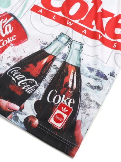 画像5: 【送料無料】ADIDAS COCA COLA CLASSIC SPORT MASH UP JERSEY-WHITE/MULTI