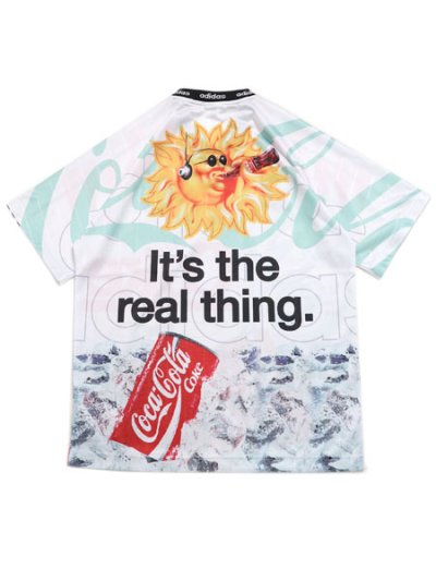 画像2: 【送料無料】ADIDAS COCA COLA CLASSIC SPORT MASH UP JERSEY-WHITE/MULTI