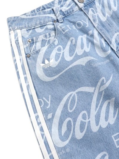 画像4: 【送料無料】ADIDAS COCA COLA CLASSIC SPORT DENIM SHORT-INDIGO DENIM