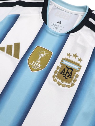 画像3: 【送料無料】ADIDAS ARGENTINA 2026 HOME REPLICA UNIFORM-WHITE/ICY BLUE