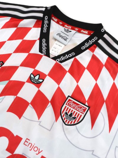 画像3: 【送料無料】ADIDAS COCA COLA CLASSIC SPORT MASH UP JERSEY-WHITE/MULTI