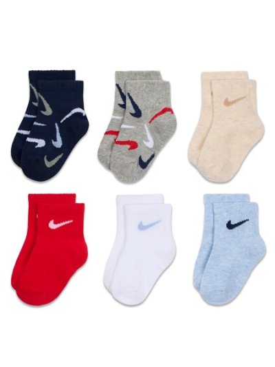 画像5: 【KIDS】NIKE BABY NHN SWOOSHFETTI 6PK ANKLE SOCK-DK GREY HEATHER