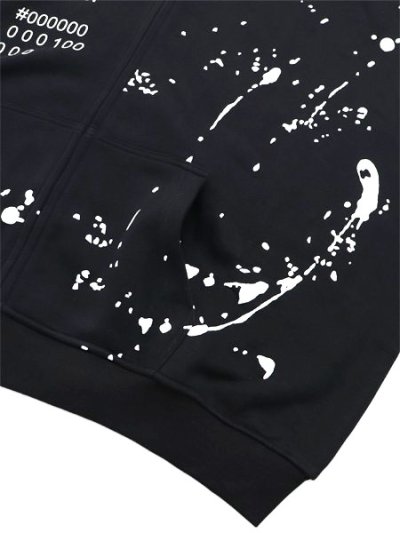 画像4: 【送料無料】WNTD APPAREL GHOST PAINT PANTONE HOODIE PITCH BLK