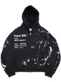【送料無料】WNTD APPAREL GHOST PAINT PANTONE HOODIE PITCH BLK