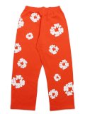 【送料無料】DENIM TEARS COTTON WREATH BAGGY SWEATPANTS DARK ORANGE