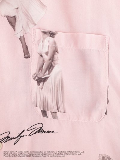 画像3: 【送料無料】SCHOTT MARILYN MONROE RAYON SHIRT
