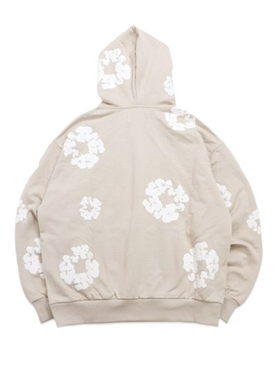 画像2: 【送料無料】DENIM TEARS COTTON WREATH ZIP HOODIE CREAM