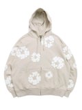 【送料無料】DENIM TEARS COTTON WREATH ZIP HOODIE CREAM