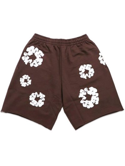 画像1: 【送料無料】DENIM TEARS COTTON WREATH SWEATSHORTS DARK BROWN
