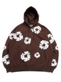【送料無料】DENIM TEARS COTTON WREATH ZIP HOODIE DARK BROWN