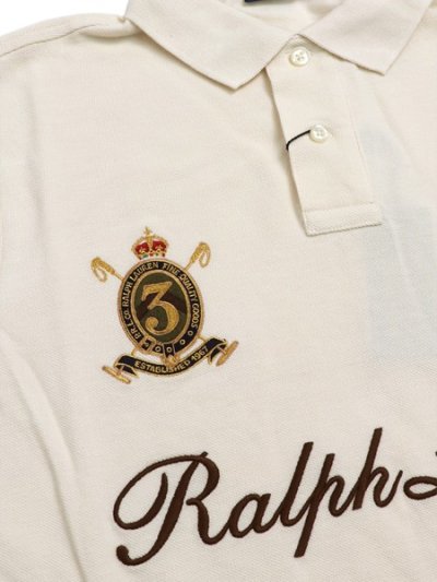 画像5: 【送料無料】POLO RALPH LAUREN CUSTOM SLIM BIG PONY MESH POLO GUIDE CREAM