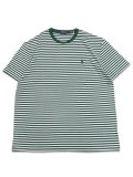 【送料無料】POLO RALPH LAUREN CLASSIC FIT STRIPED TEE NEW FOREST/WHITE