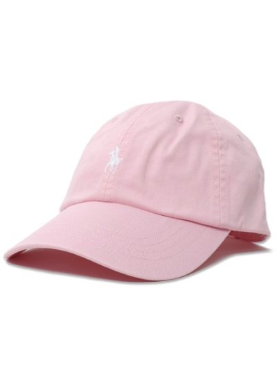 画像1: 【送料無料】POLO RALPH LAUREN CLASSIC SPORT CAP BATH PINK/WHITE