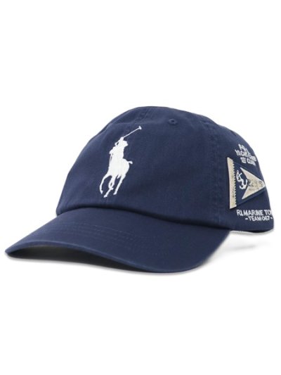 画像1: 【送料無料】POLO RALPH LAUREN BIG PONY YACHT CLUB TWILL BALL CAP